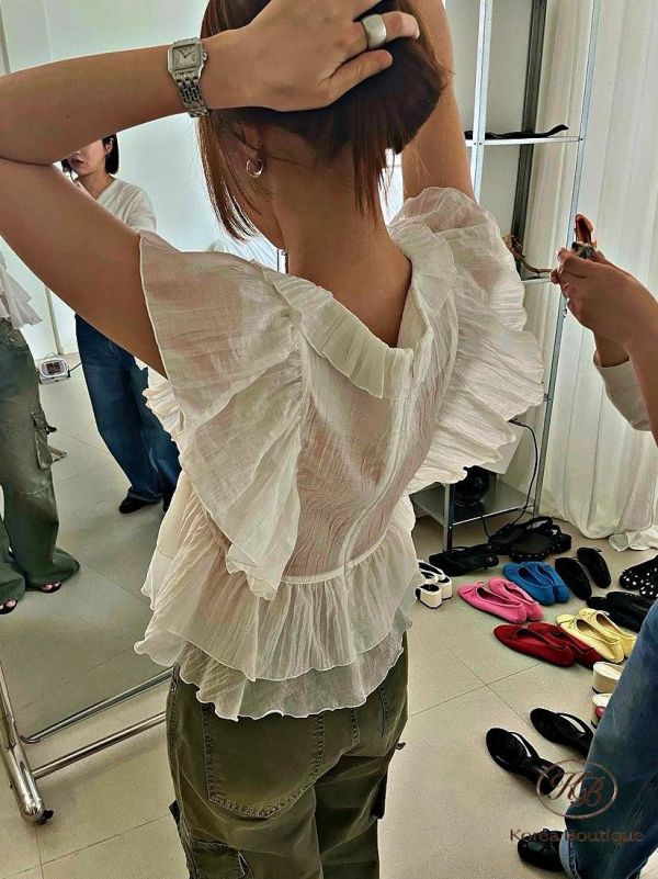 SS289 春季 好美飄逸波浪上衣 