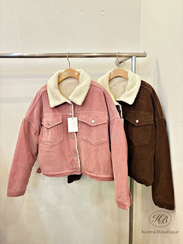 FWKR01 冬季 燈芯絨外套 可愛顏色 