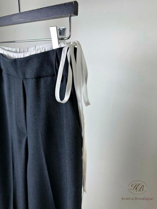 SS207 春季 蝴蝶結西裝褲 