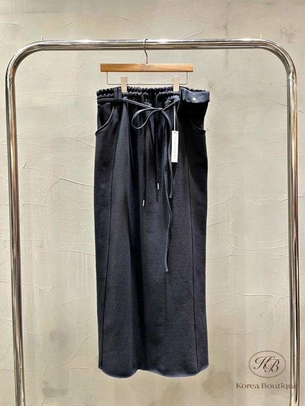 FW3810 秋季 附上腰帶的棉裙 