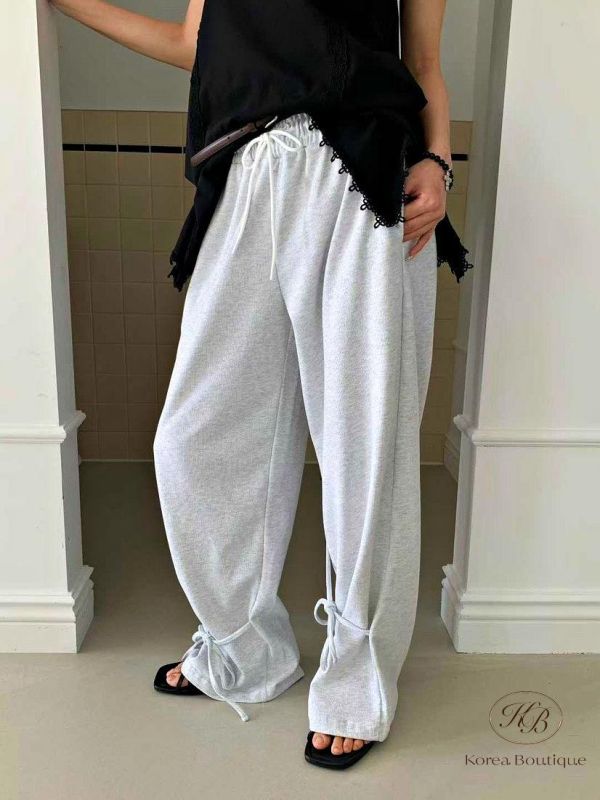 SS301 春季 蝴蝶結設計棉褲 