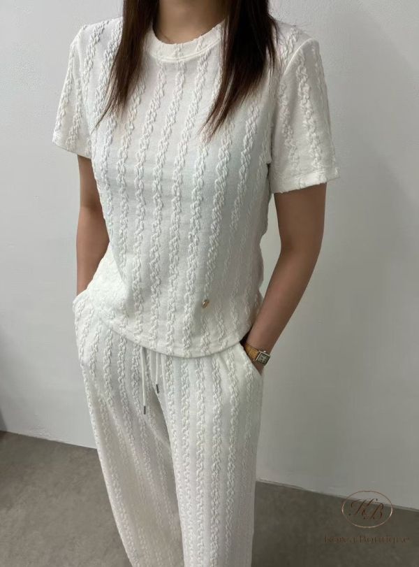 Spv97 夏裝 花紋感套裝 