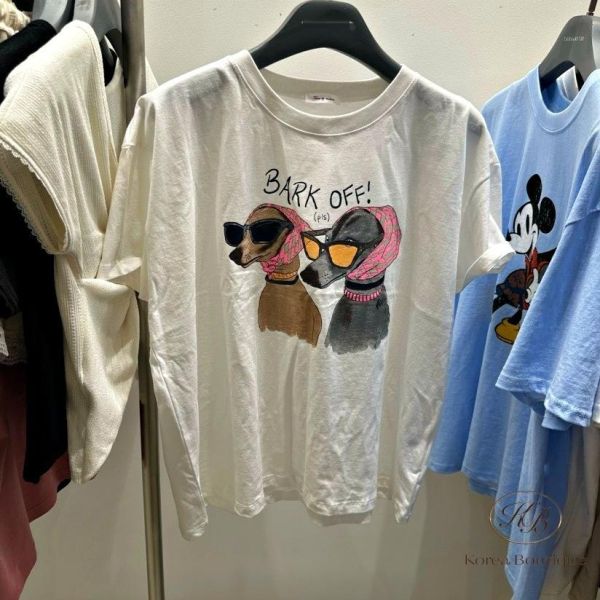 SS459 春季 墨鏡狗狗tee 