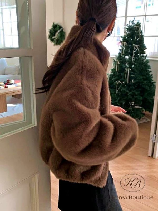 SS04 冬季 皮草拉鏈外套 