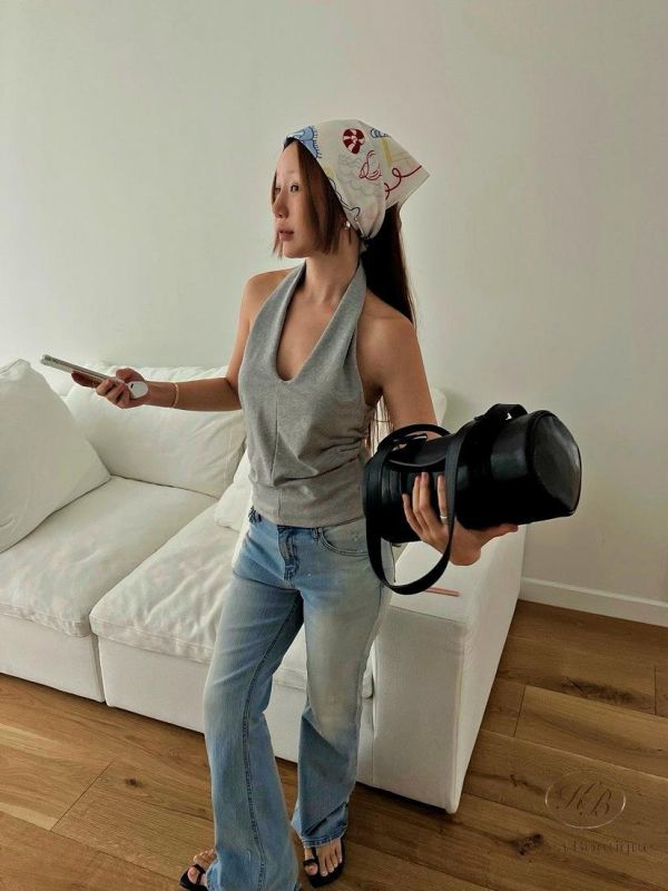 SS300 春季 棉質繞脖背心 