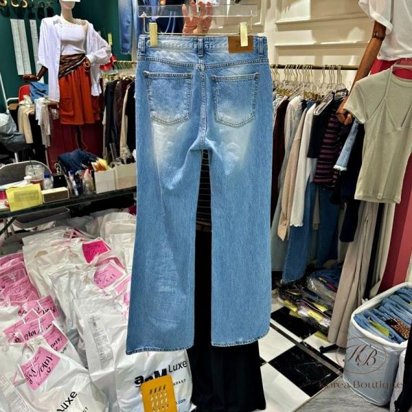 SS561 夏季 顏色好看的直筒牛仔褲 