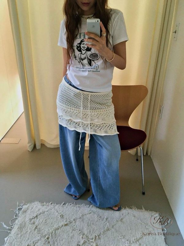 SS524 夏季 美式塗鴉鬆餅女孩tee 