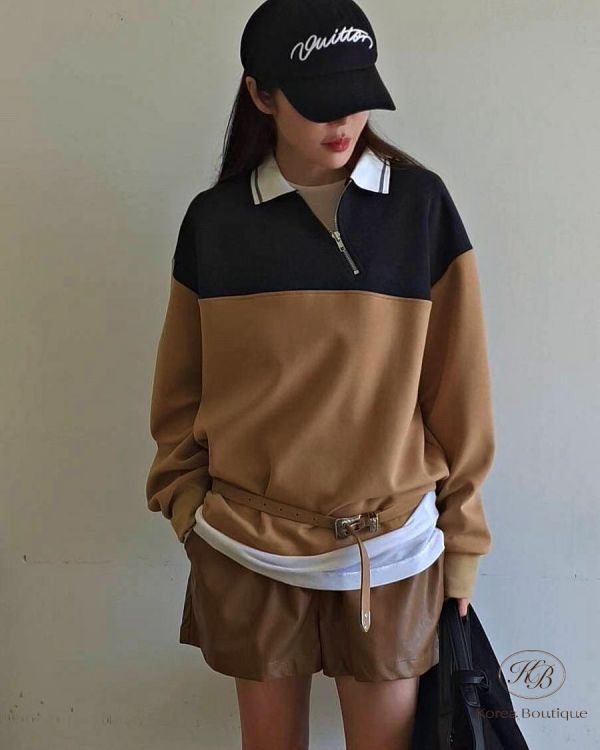 Fw369 秋季 有設計感的大學衛衣 