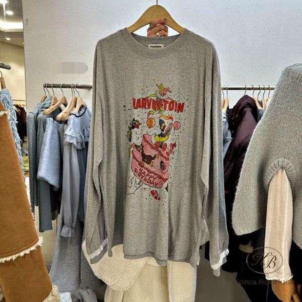 FWRK118 冬季 可愛造型生日快樂蛋糕tee 