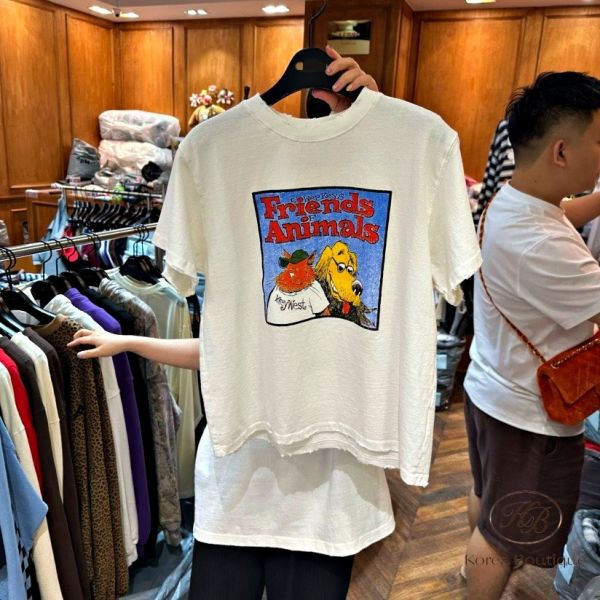 Fw177 秋季 狗狗方格tee 