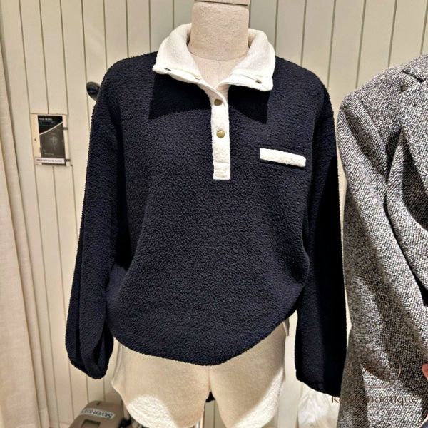 FWKR10 冬季 排扣羊羔毛上衣 