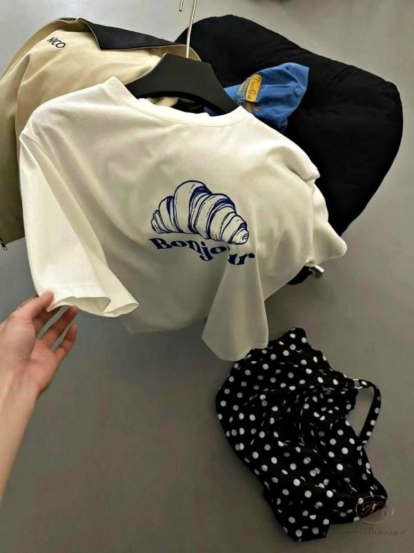 SS163 春季 早安可頌tee 