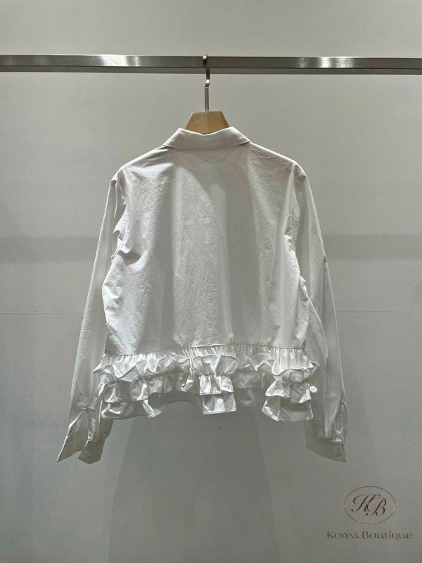 SS92 春季 下擺波浪造型襯衫 