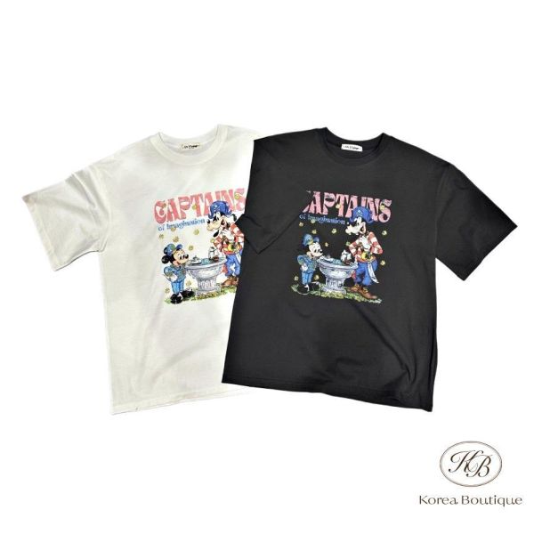 SS468 春季 可愛配色米奇tee 