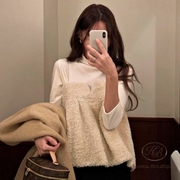 FWKR101 冬季 熊寶寶感的背心 