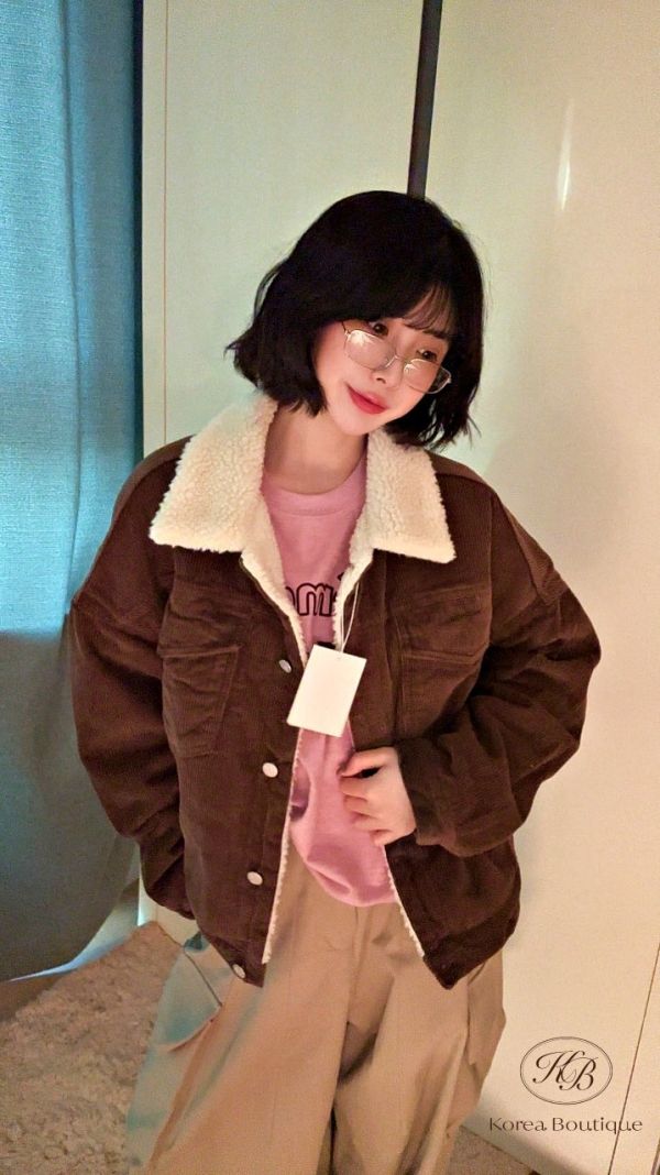 FWKR01 冬季 燈芯絨外套 可愛顏色 