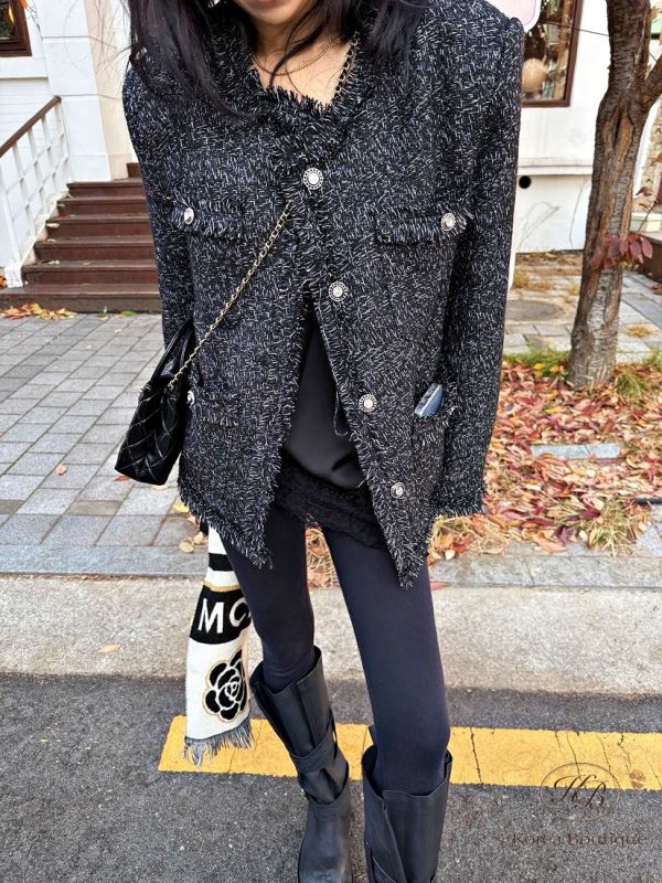 Fw484 冬季 經典小香外套 