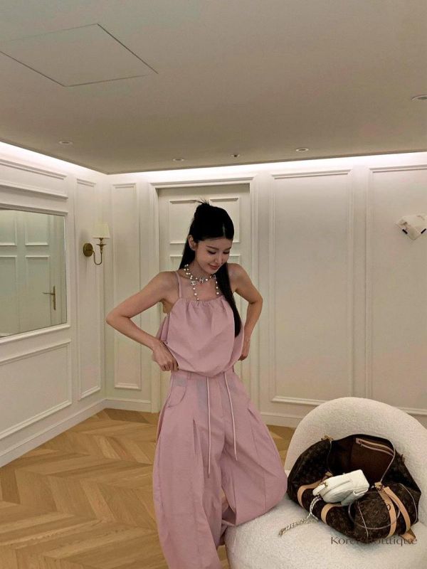 SS371 春季 氣球感細肩帶上衣 