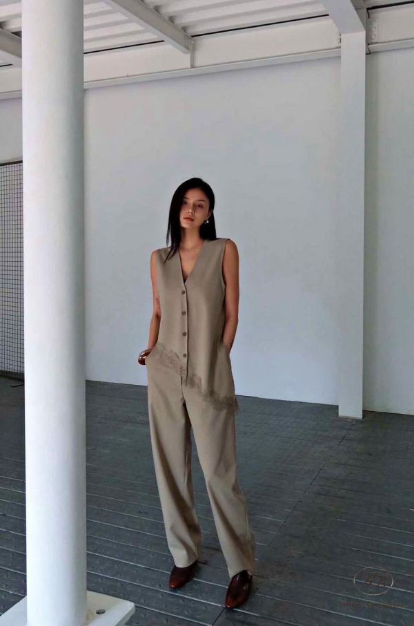 SS489 春季 蕾絲背心褲裝 
