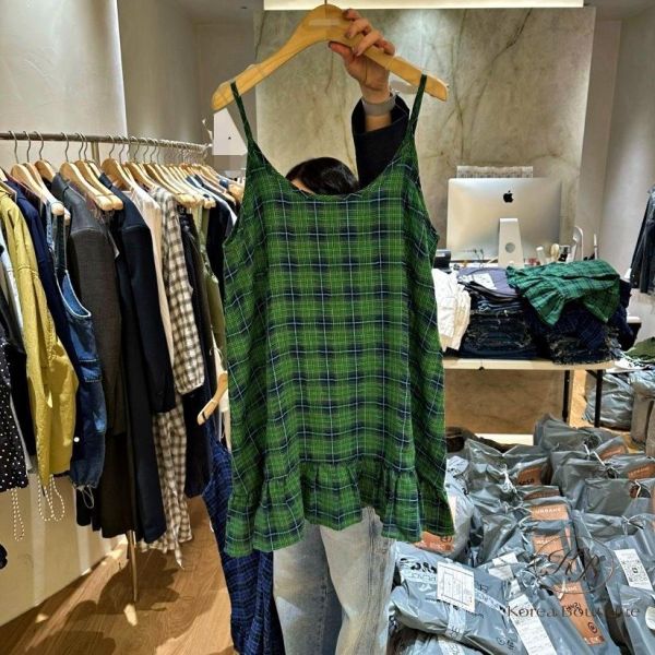 SS346 春季 好好看的格子洋裝 