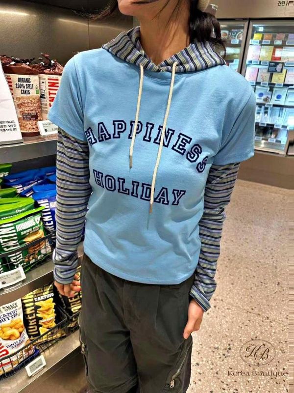 SS18 春季 春款可愛顏色字母holiday tee 