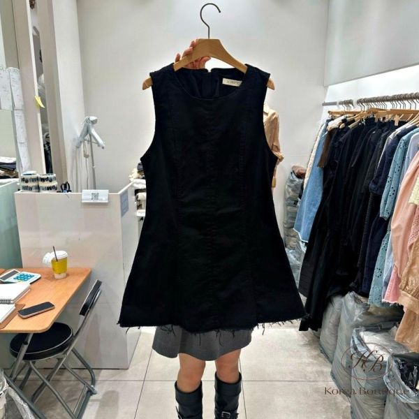 SS181 春季 丹寧背心洋裝 