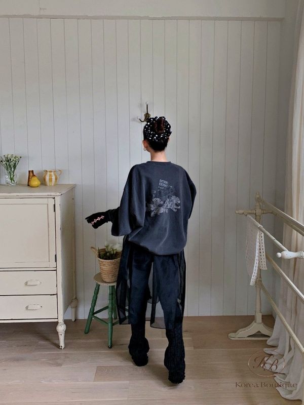 FWKR76 冬季 兩面圖案都好可愛的蝴蝶結衛衣 