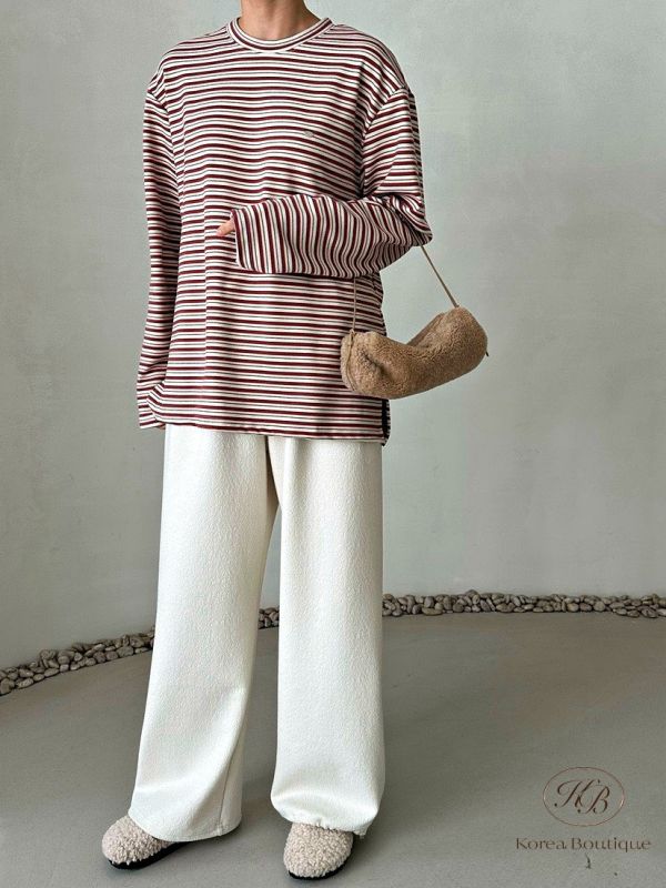 Fw374 秋季 簡約圓領上衣 