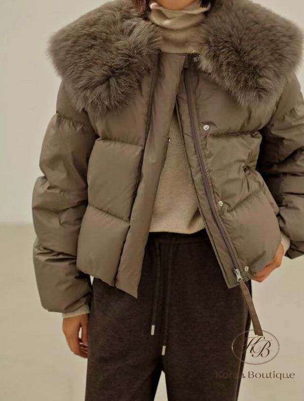 Fw380 秋季 千金小姐姐羽絨外套 狐狸毛鵝絨 