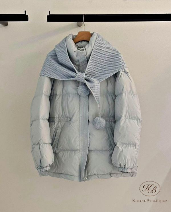 FWKR80 冬季 附上圍巾的羽絨外套 