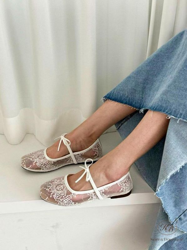 SS139 春季 透露蕾絲娃娃鞋 