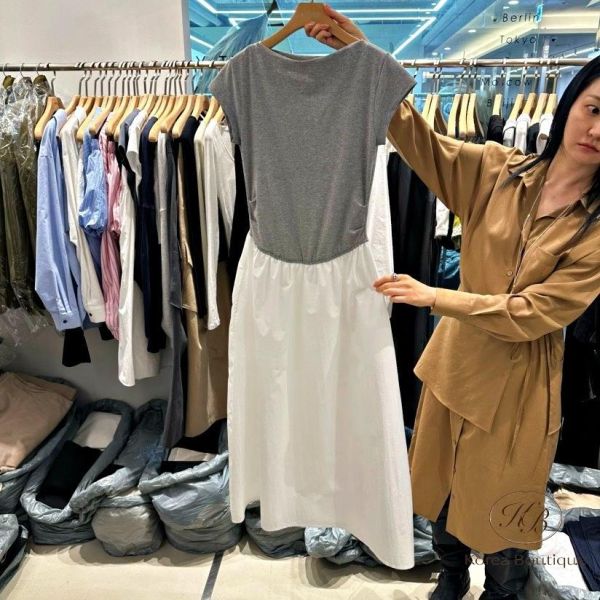 SS427 春季 拼接感洋裝 