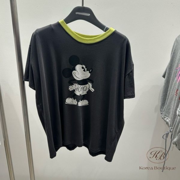 Sv06 夏裝 米老鼠撞色tee 