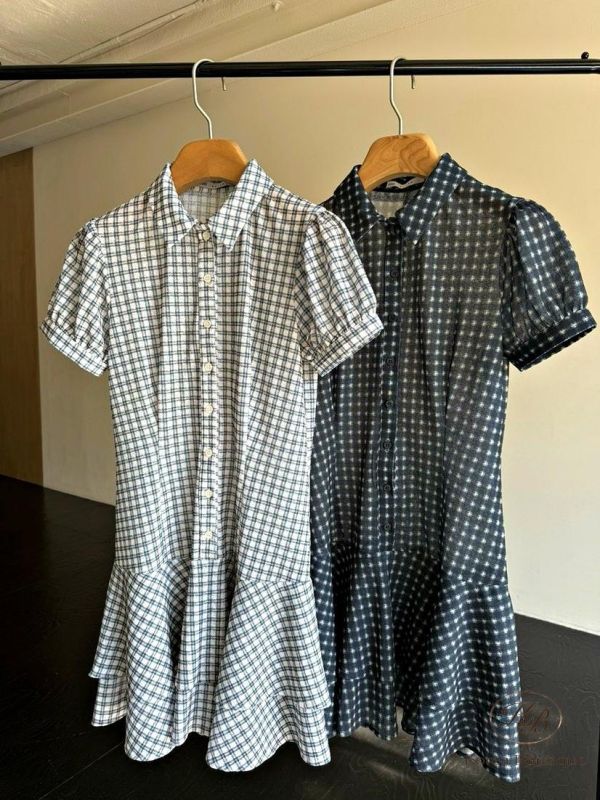 SS267 春季 復古格紋洋裝 