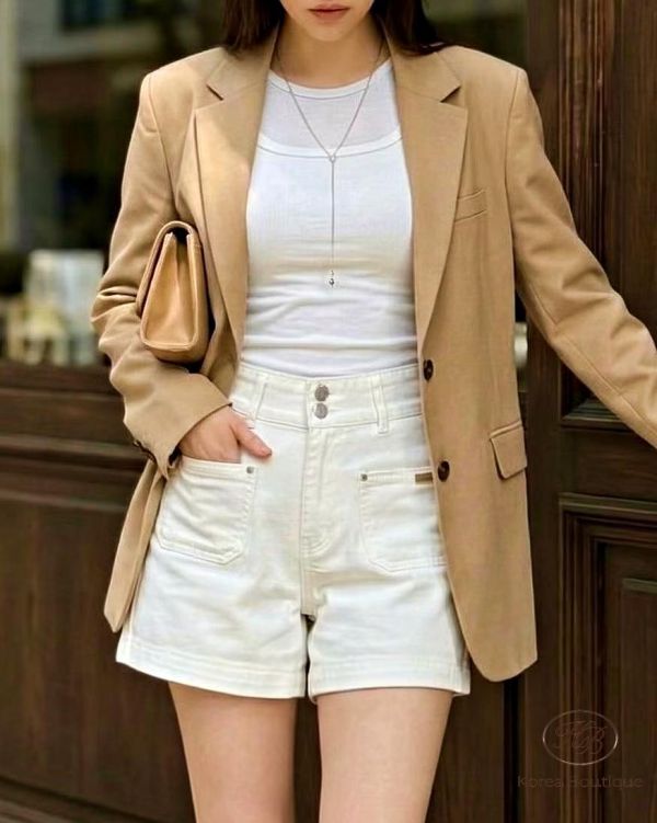 SS343 春季 口袋短褲 