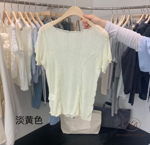 Kr15 夏裝 木耳邊穿搭照 
