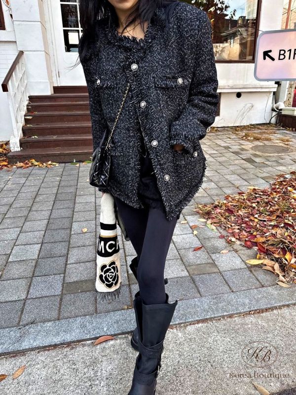 Fw484 冬季 經典小香外套 