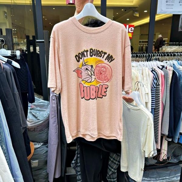 KR2609 夏季 傑利鼠吹泡泡tee 