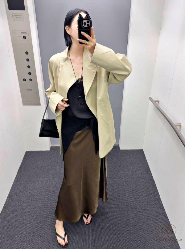 SS148 春季 高單設計家優雅緞面裙 