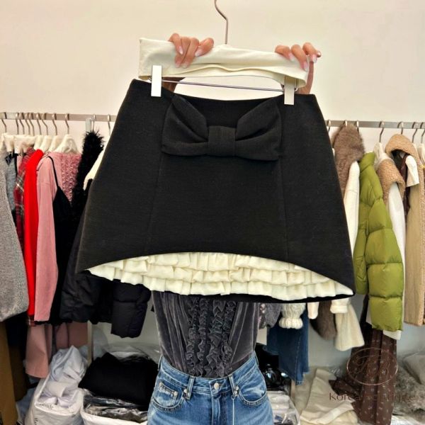 FWKR46 冬季 很有小心機的短裙 