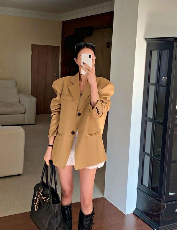 SS115 春季 可愛花邊褲裙西裝套裝 