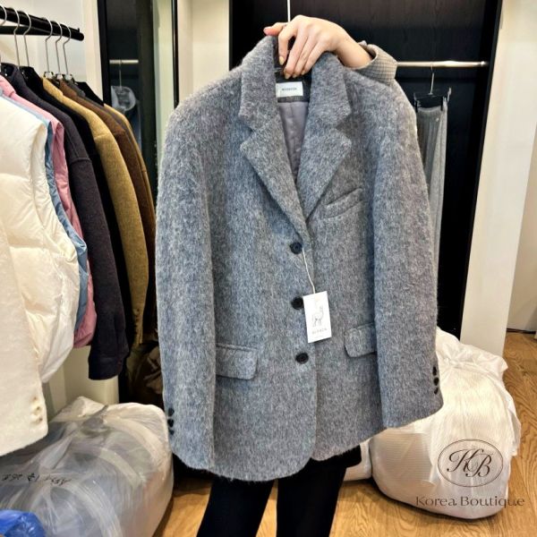 Fw463 冬季 羊駝西裝外套 