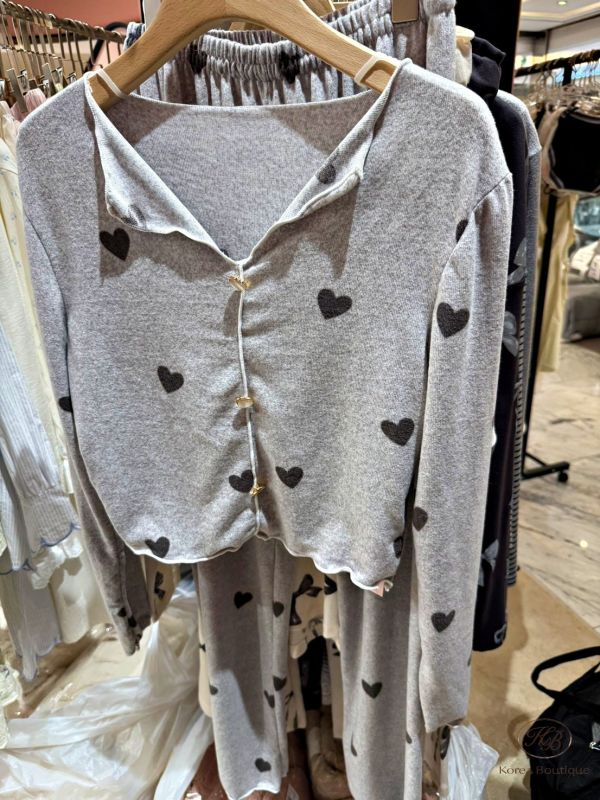 FWKR15 冬季 東大門最舒服的愛心睡衣 70公斤豐腴身材一樣可以駕馭 