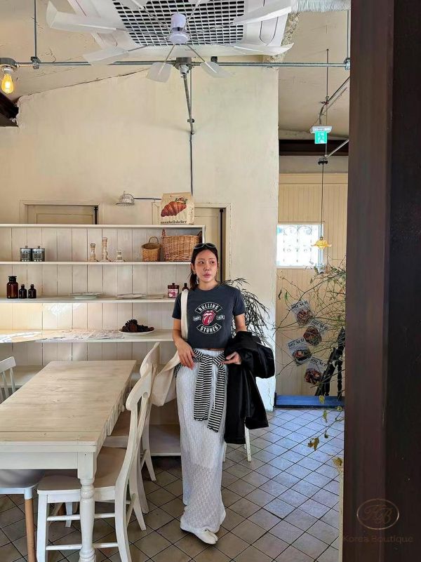 SS469 春季 短版搖滾嘴巴tee 