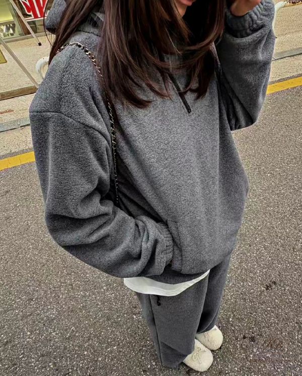 Fw410 秋季 絨布連帽外套套裝 