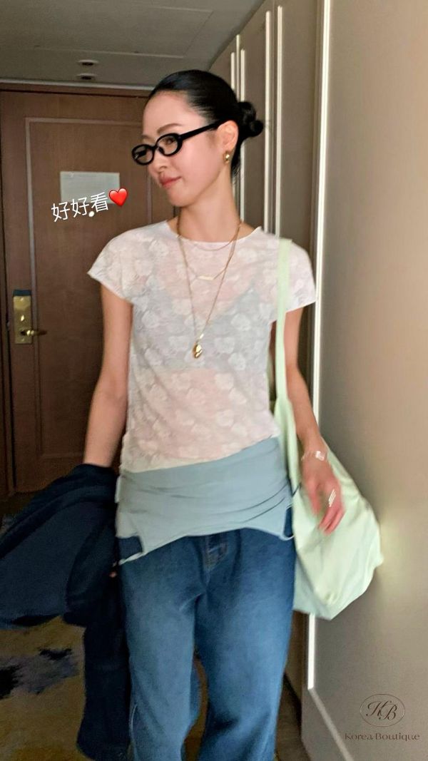 SS327 春季 玫瑰刺繡上衣 