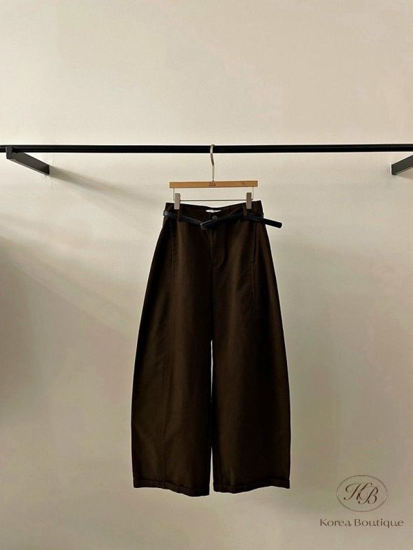 FW2718 秋季 秋天色的繭型褲 