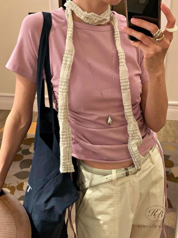 SS448 春季 好好看抽繩上衣 