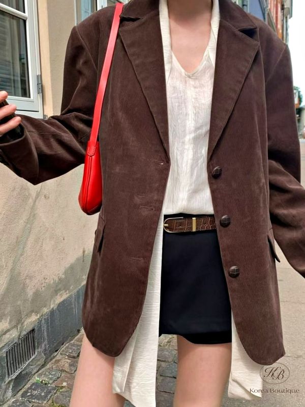 Fw189 秋季 好好看的麂皮西裝外套 