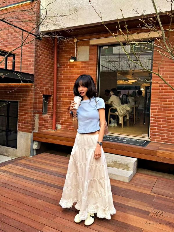 SS307 春季 好美的蛋糕長裙 